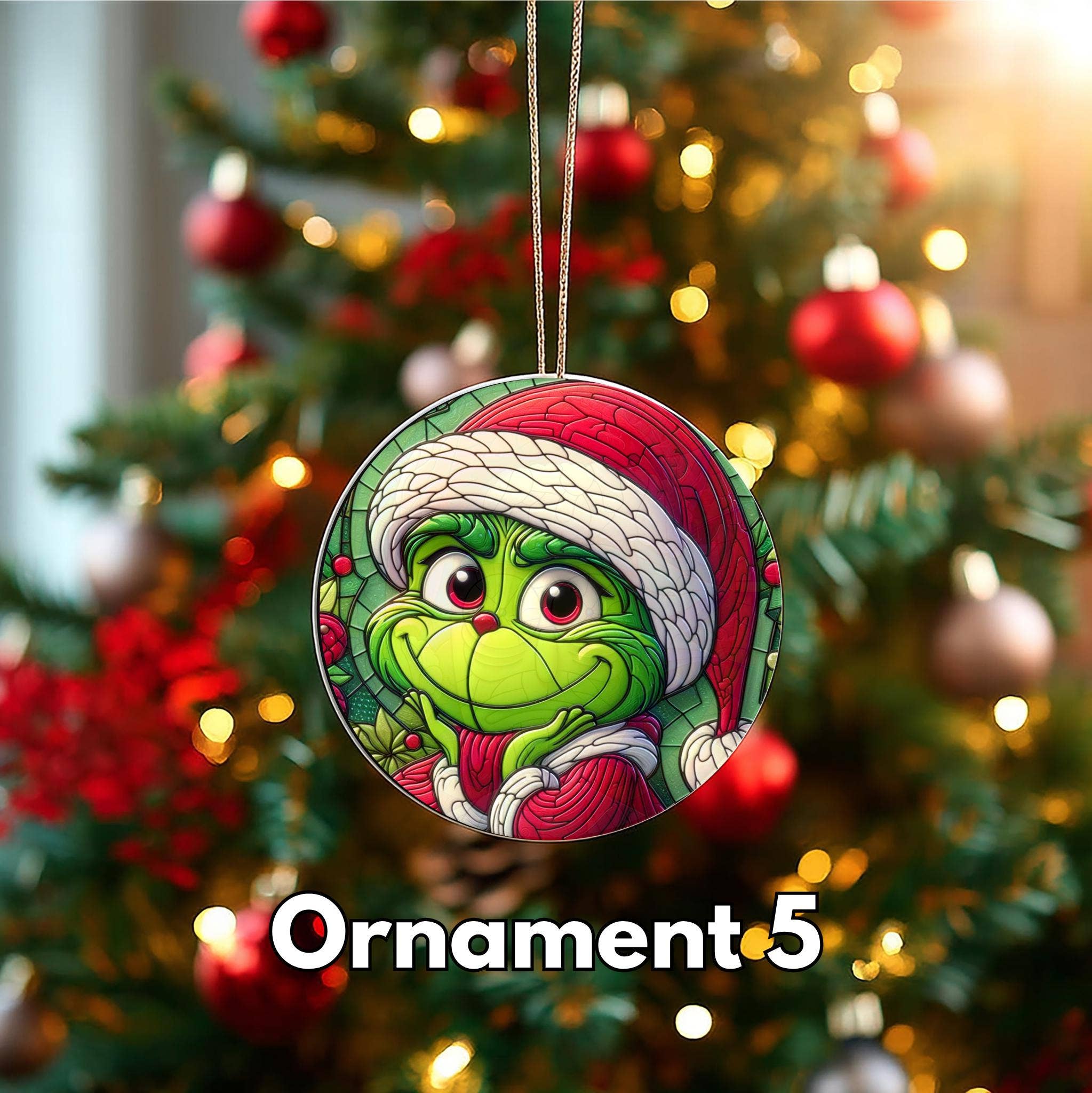 TMLECOM LTD - Wholesale Ornament - Xmas Grinch Ceramic Ornament, Christmas Tree Grinch Ornament4