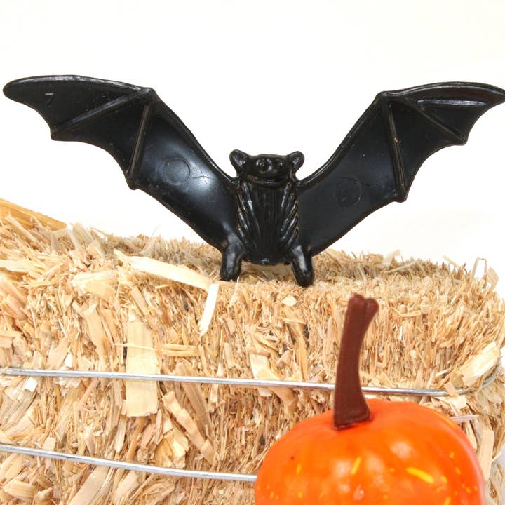 Meyer Imports - Wholesale Decorative Figurine - Die-Cast Plastic Halloween Bats | Set of 6