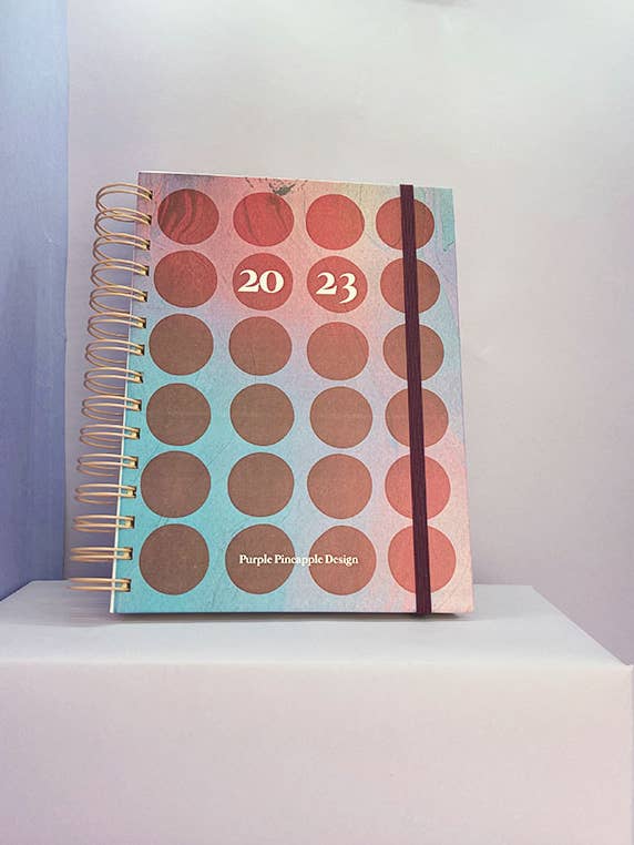 Diary Retro 2023 for wholesale by Purple Pineapple Design