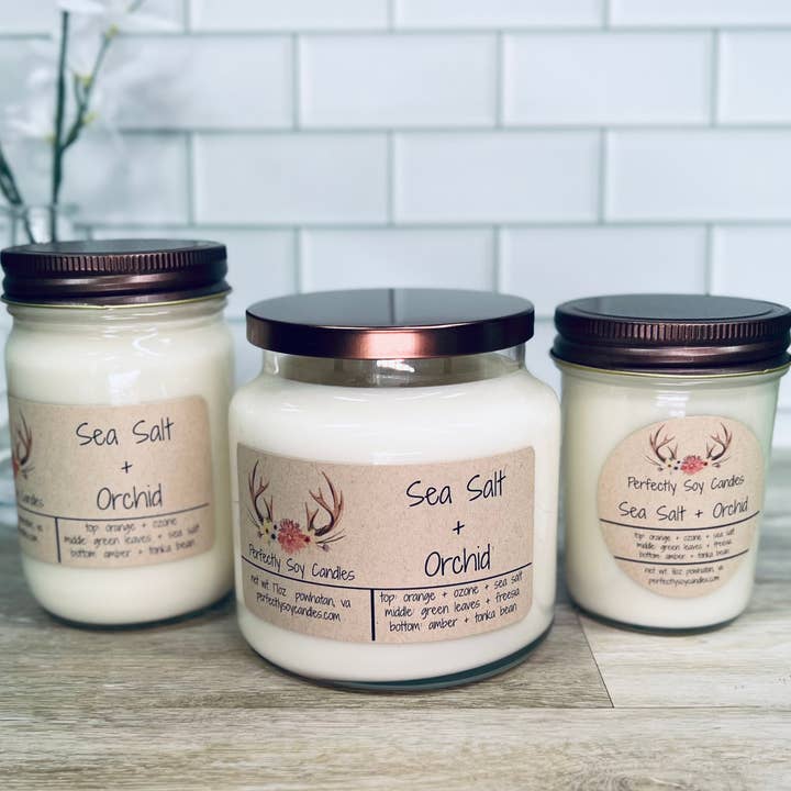 Mint Mojito 8oz Soy Wax Candle for wholesale by Perfectly Soy Candles