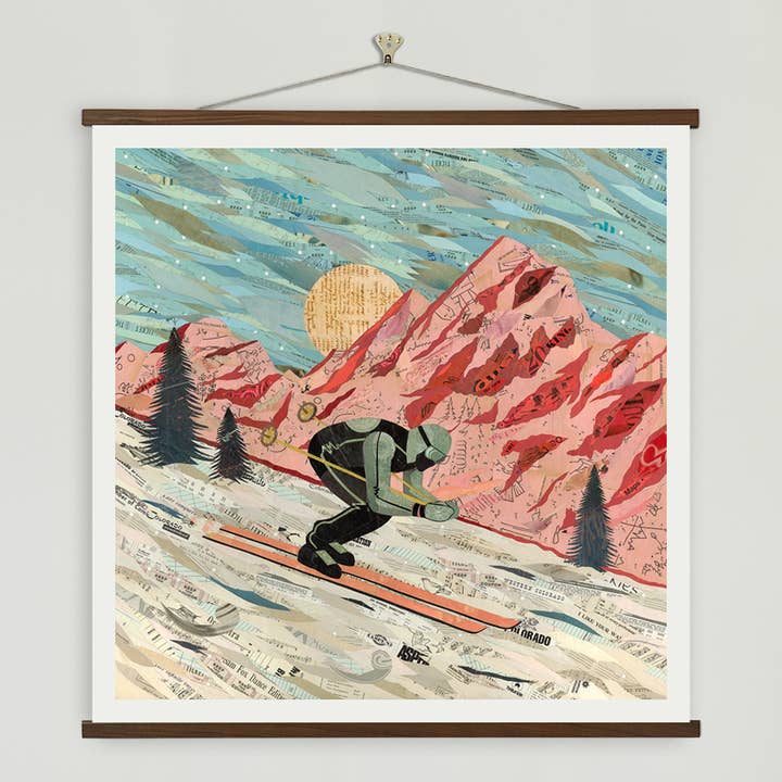 Dolan Geiman - Venta al por mayor Ilustración - Lámina artística | Arte mural de esquí | LAST RUN