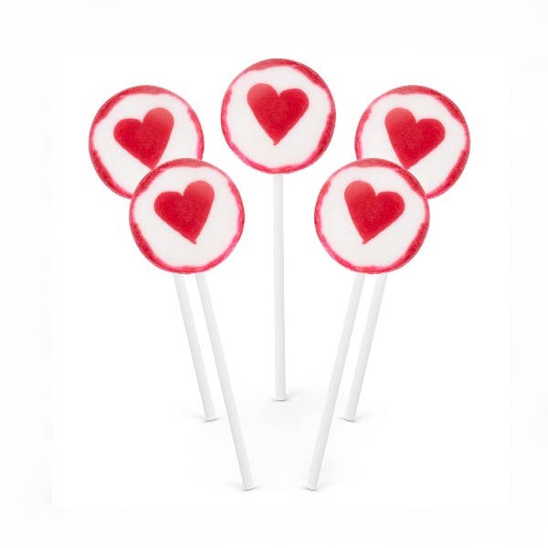 ADG Diffusion - Wholesale Lollipop - ROCK “HEART” LOLLIPOPS - Display of 100 lollipops