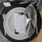 Menukaart traf Gouddruk Donker Groen für den Großhandel von Dreamkey Design