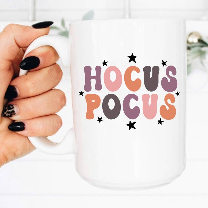 15 oz Krus, Hocus Pocus Kaffekop, Halloween for engroshandel hos Boho Sips
