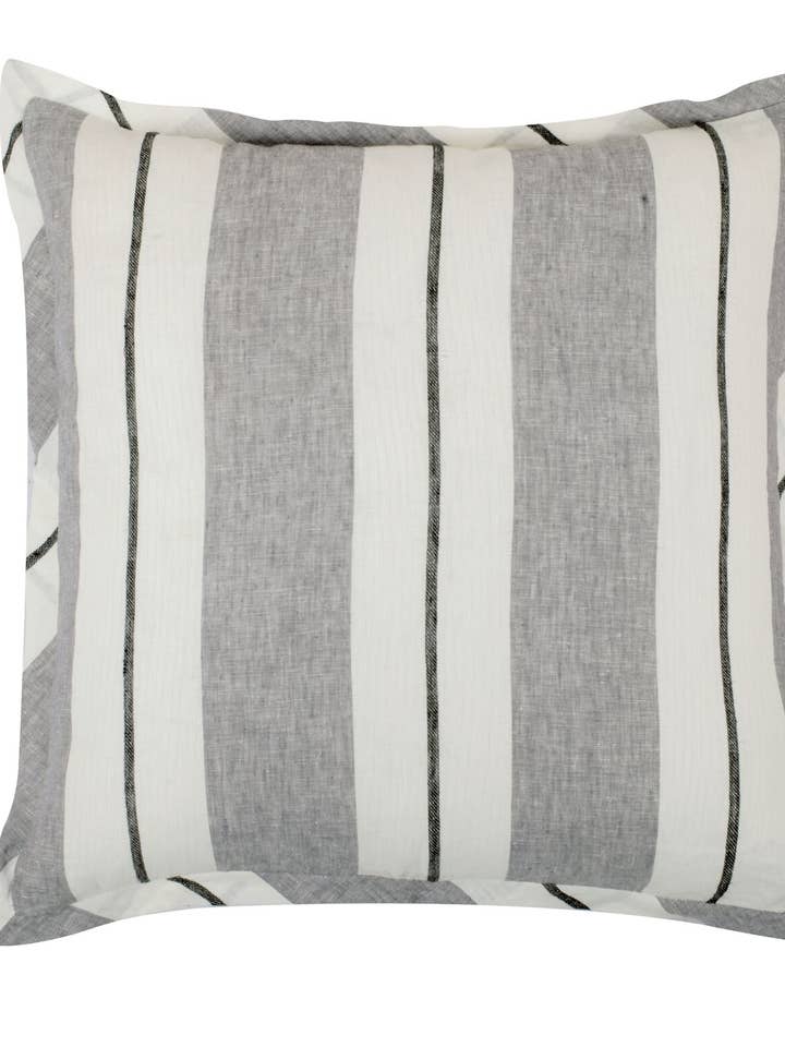 Henley-Ivory Gray Decorative Throw Pillow for wholesale by Creative Threads, Inc.