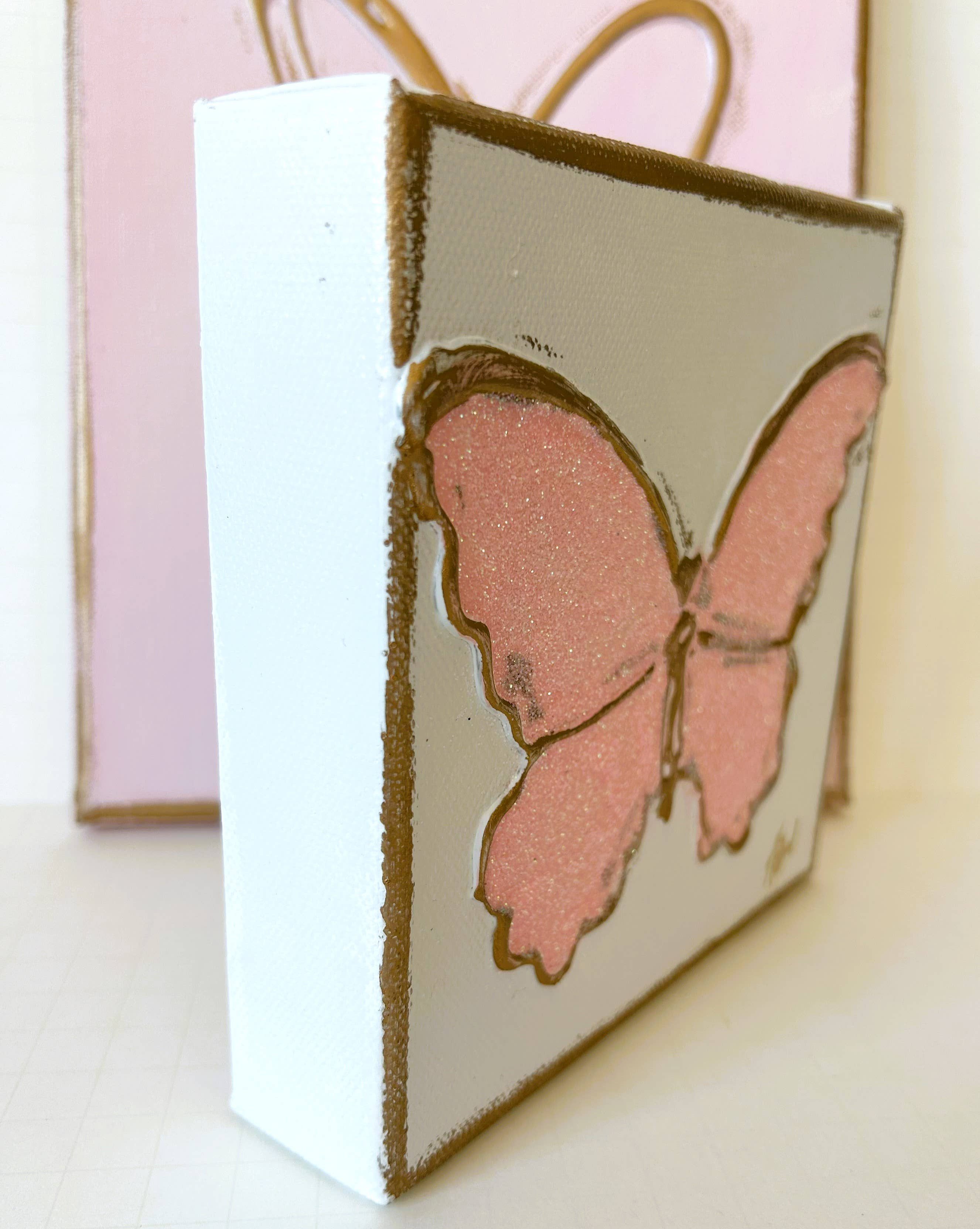 Coddiwomple - Wholesale Schilderen/Tekenen - Glittervlinder op canvas studentenvereniging collegiale slaapzaal tiener3