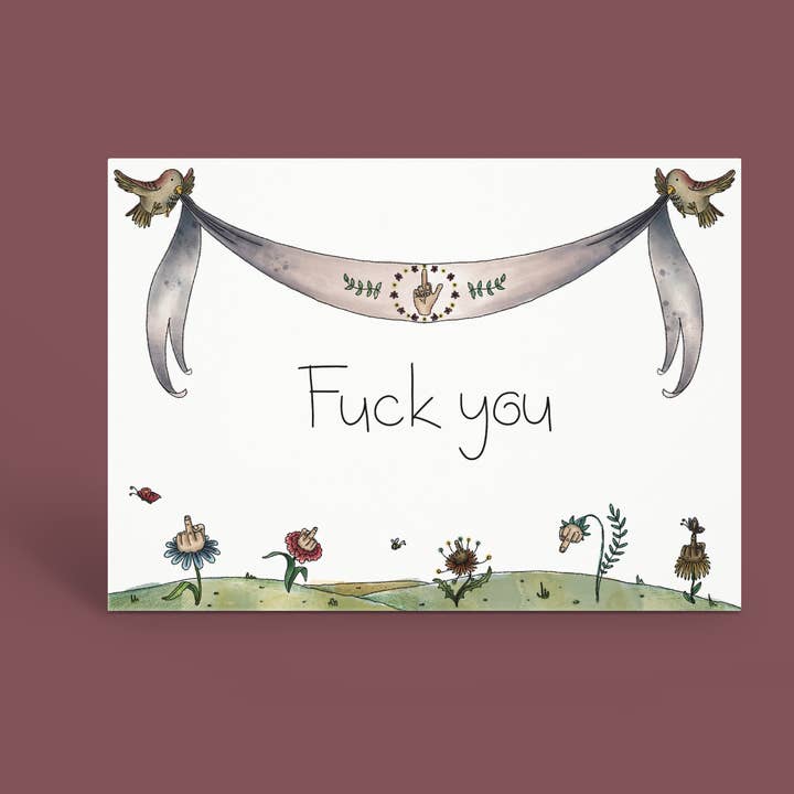 The Original Anonymous F**K YOU Card for wholesale by Explicit Contents