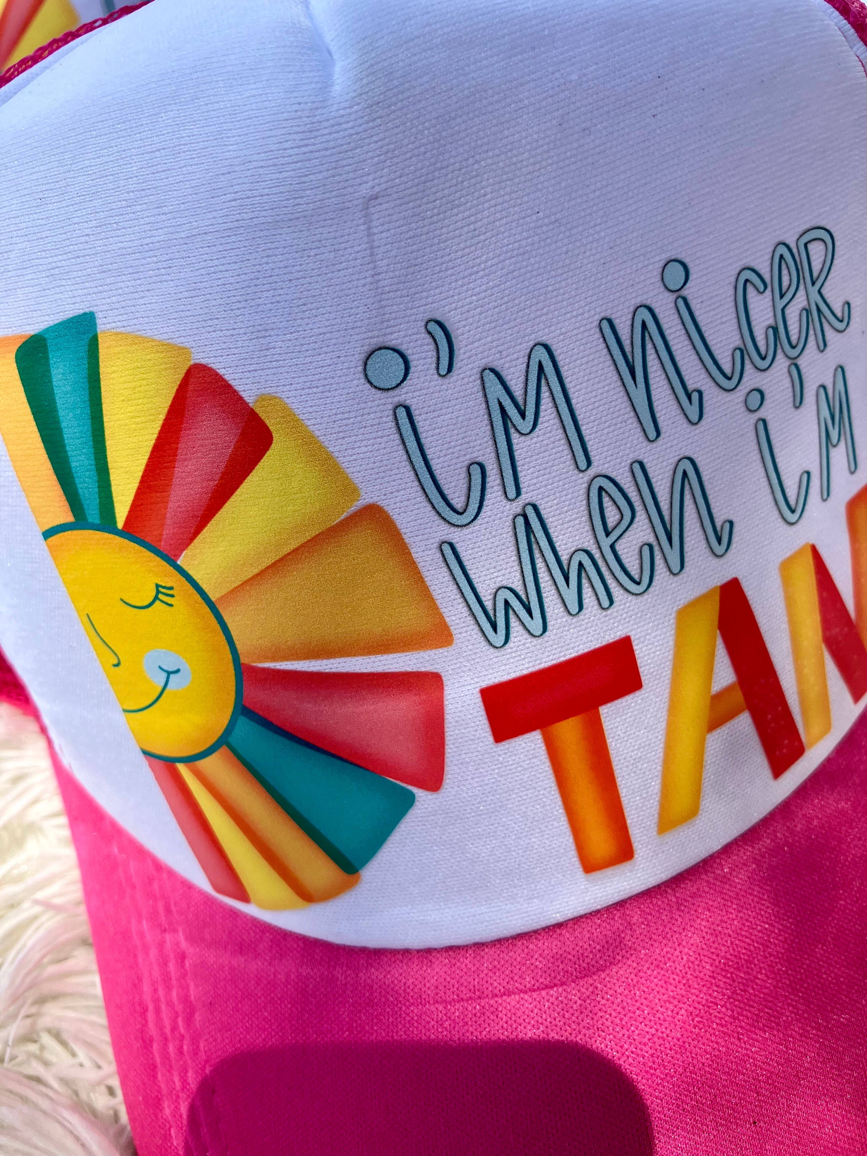 on the Bayou - Wholesale Trucker Hat - Women's - I’m nicer when I’m tan summer hat1