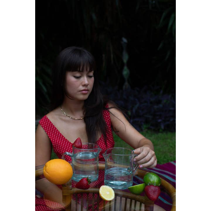 Voyage - Wholesale Carafe - Moroccan Crystal Blue Half Carafe8