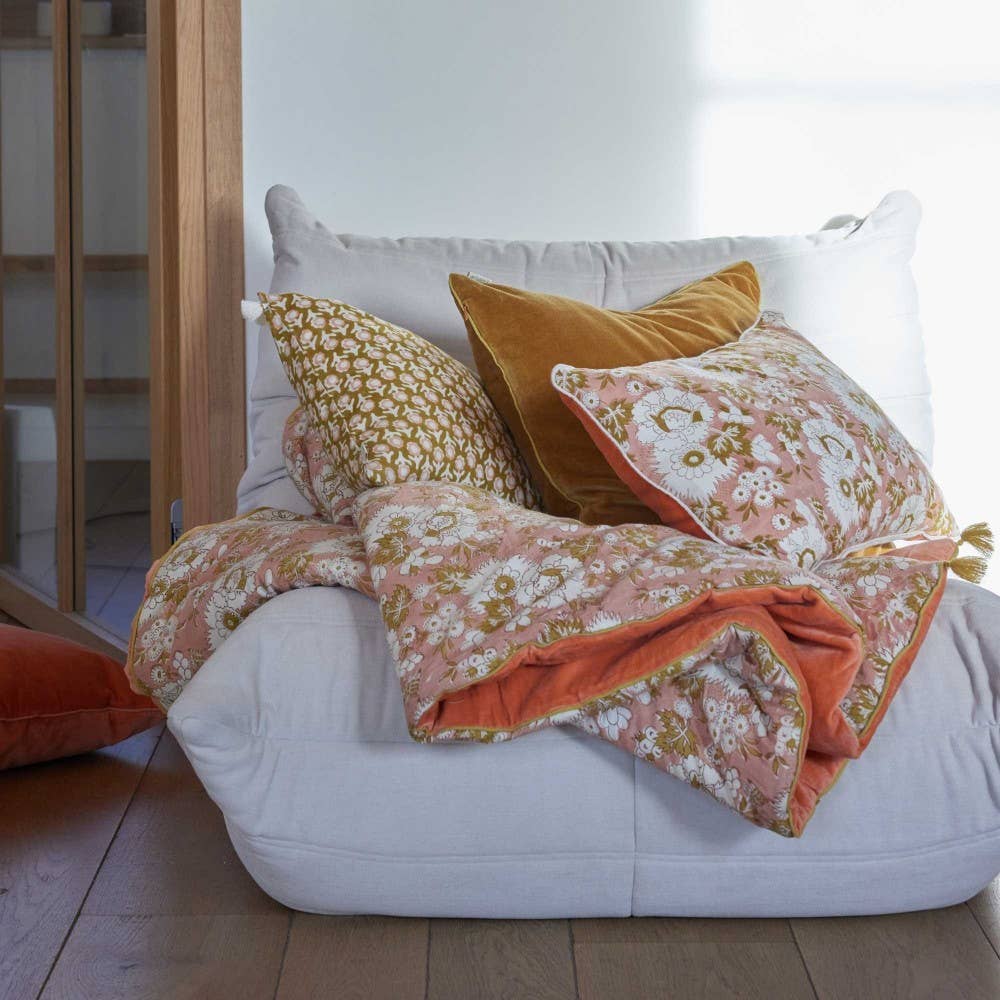 Bonheur du Jour - Wholesale Quilt - Sofa Cover - Vishnu Terracotta6