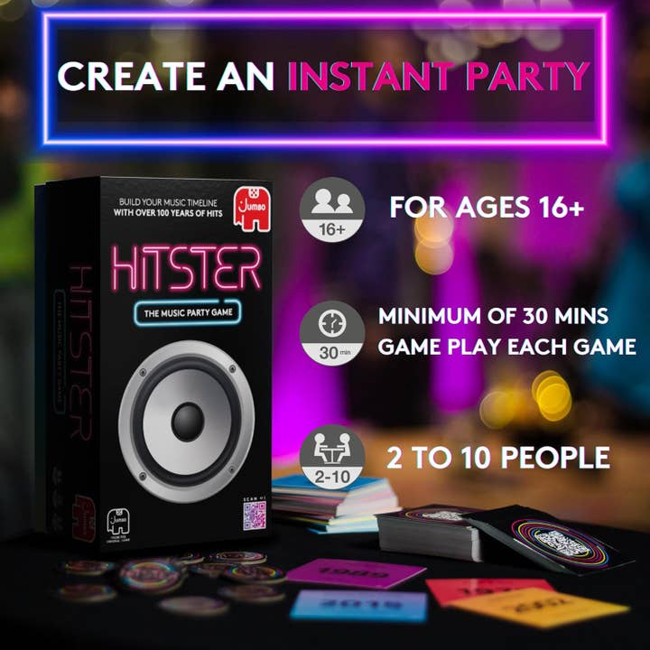 Master Toys & Novelties Inc. - Wholesale Board Game - Hitster The Music Party Board Game Fun Music Quiz Game