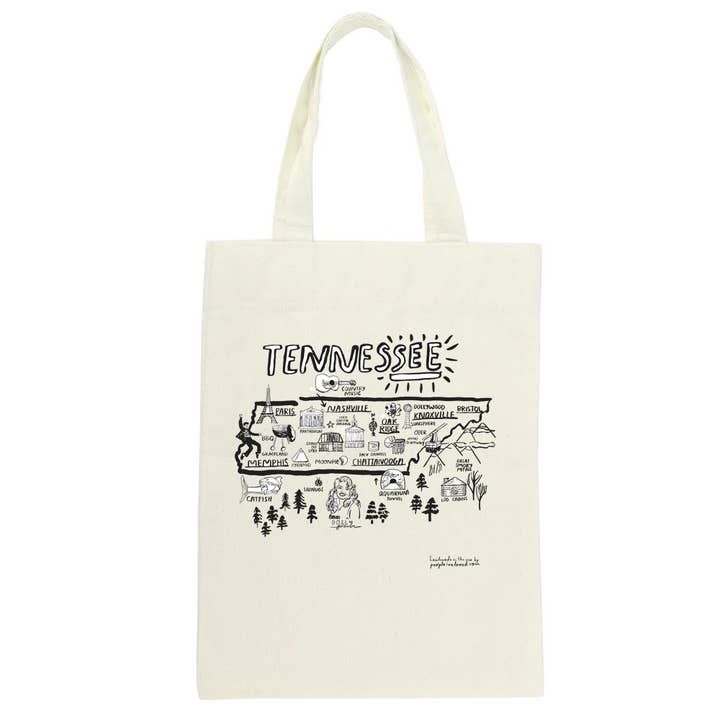 People I've Loved - Wholesale Tote bag – Women's - Tennessee Map Tote