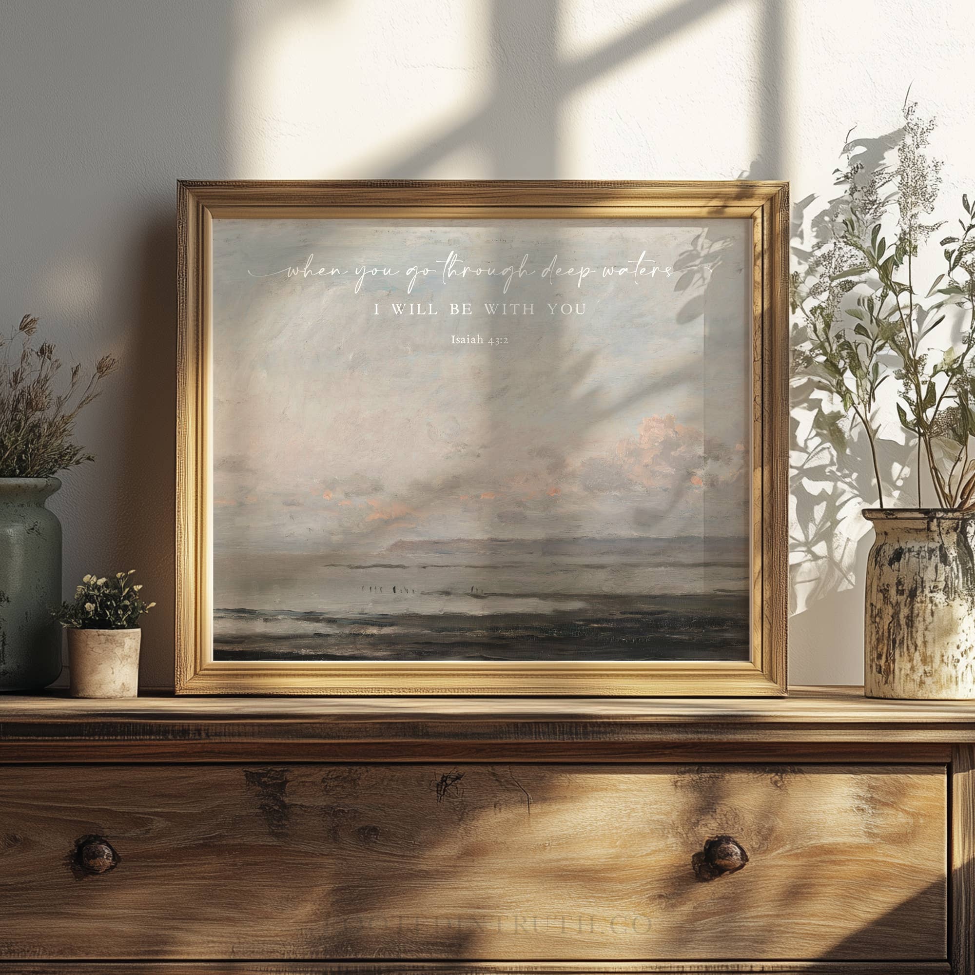 Rooted in Truth - Vendita all'ingrosso Stampa artistica - Acque Profonde Stampa d'Arte Cristiana, Tela, Decorazione, Regalo, Gesù1