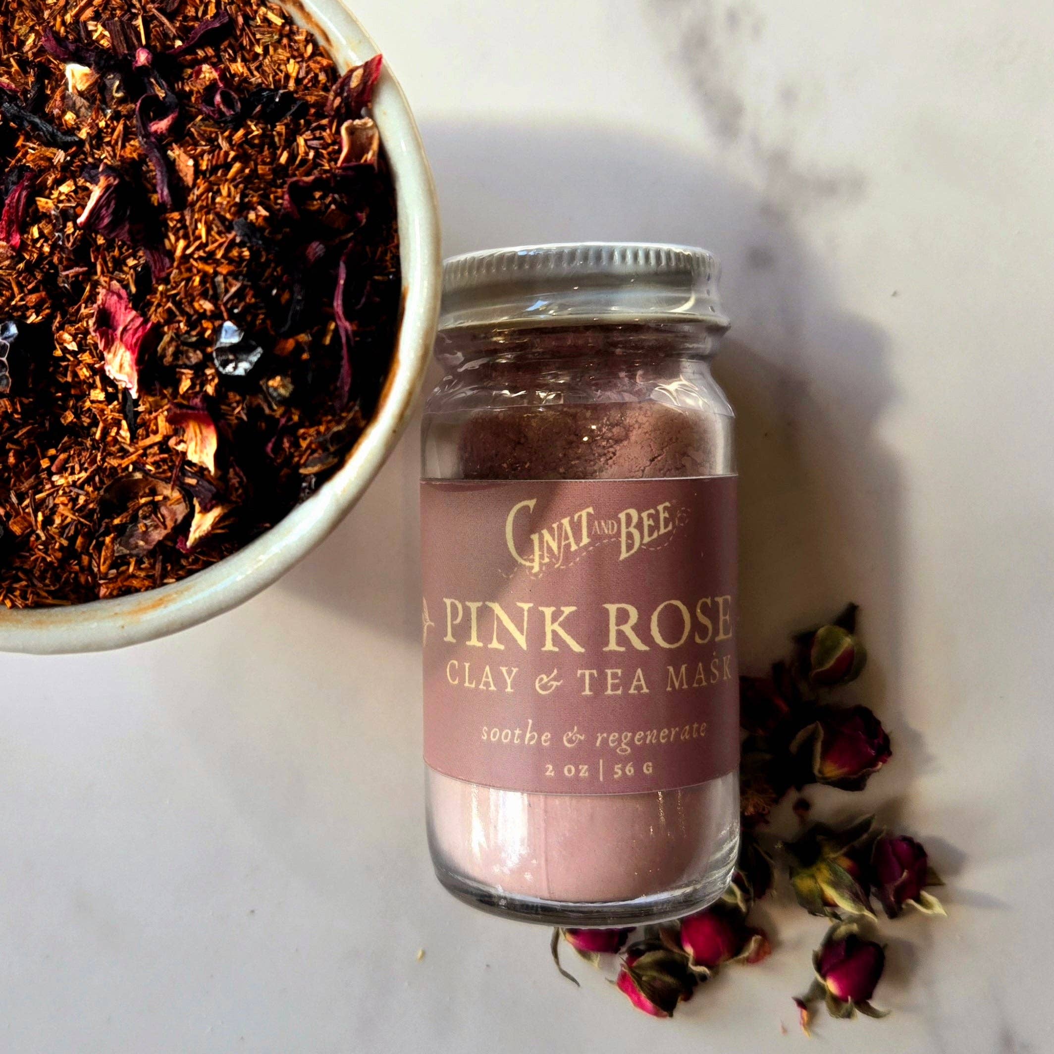 Gnat and Bee - Wholesale Skincare Face Mask - Pink Rose | Clay Mask