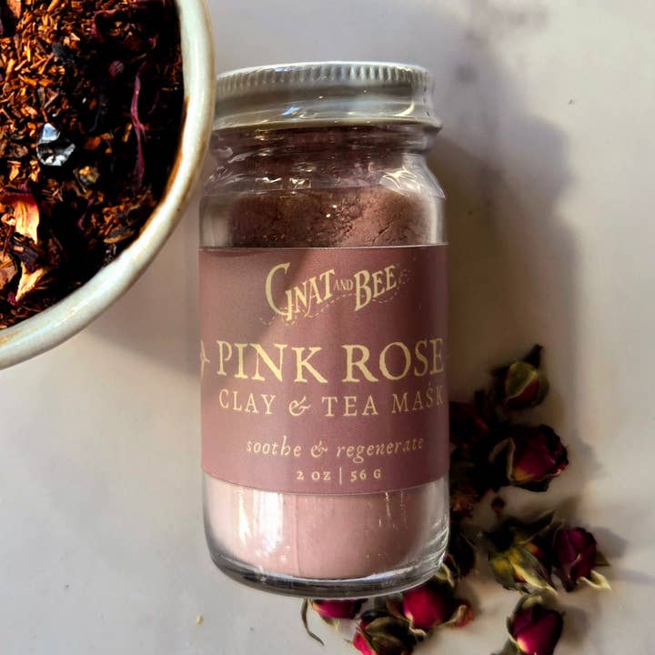 Pink Rose | Clay Mask for wholesale by Gnat and Bee