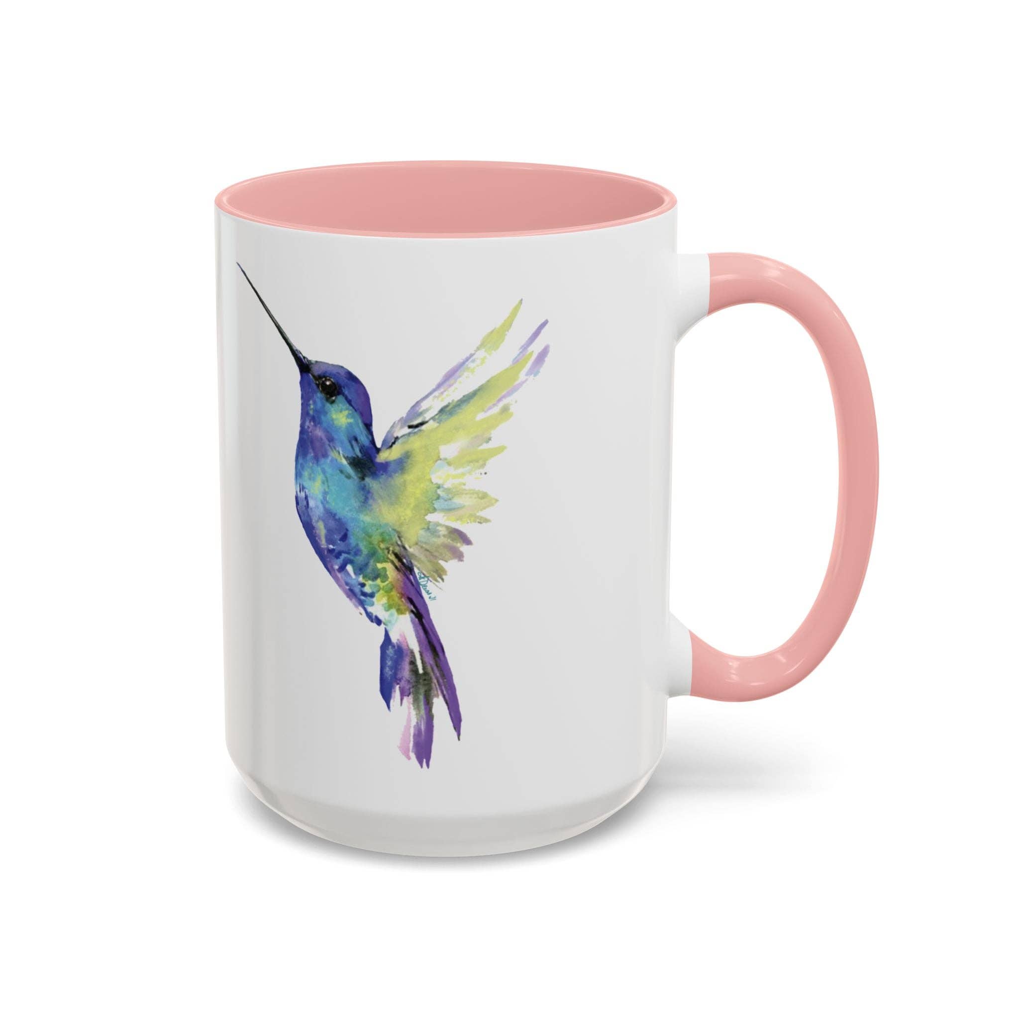 Blue Cava - Wholesale Coffee Mug - Hummingbird Two Tone Ceramic Mug - 11oz & 15oz5