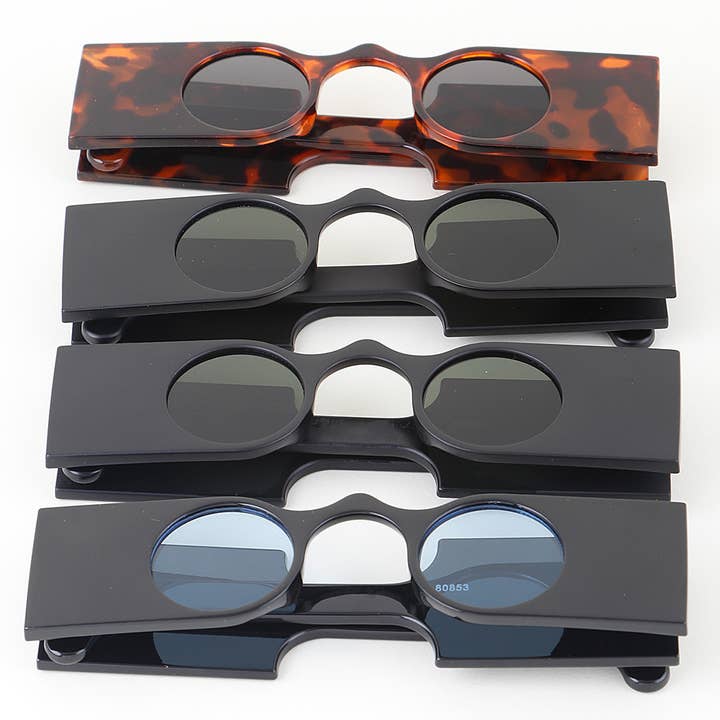 Abstract Round Bar Sunglasses for wholesale by 3AM BY H&D ACCESSORIES