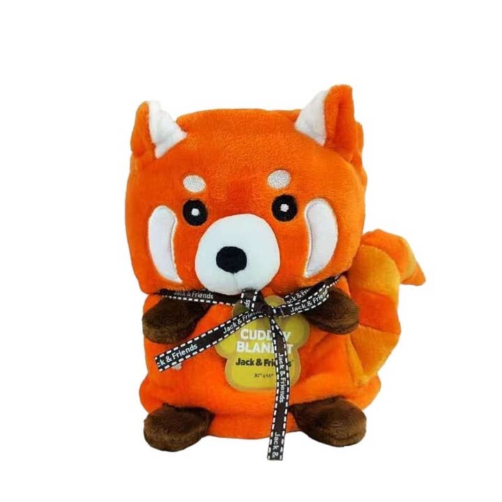 One & Only Creations, Inc. - Jack & Friends - Wholesale Security/Cuddle Blanket - Baby - Red Panda Cuddly Blanket