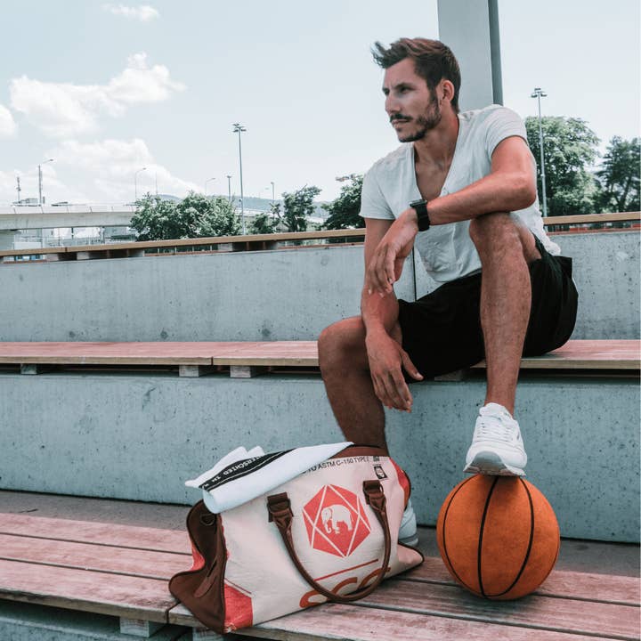 Elephbo - Vente Sac de voyage – unisexe - Sac Sporty/Traveler - Éléphant rouge9