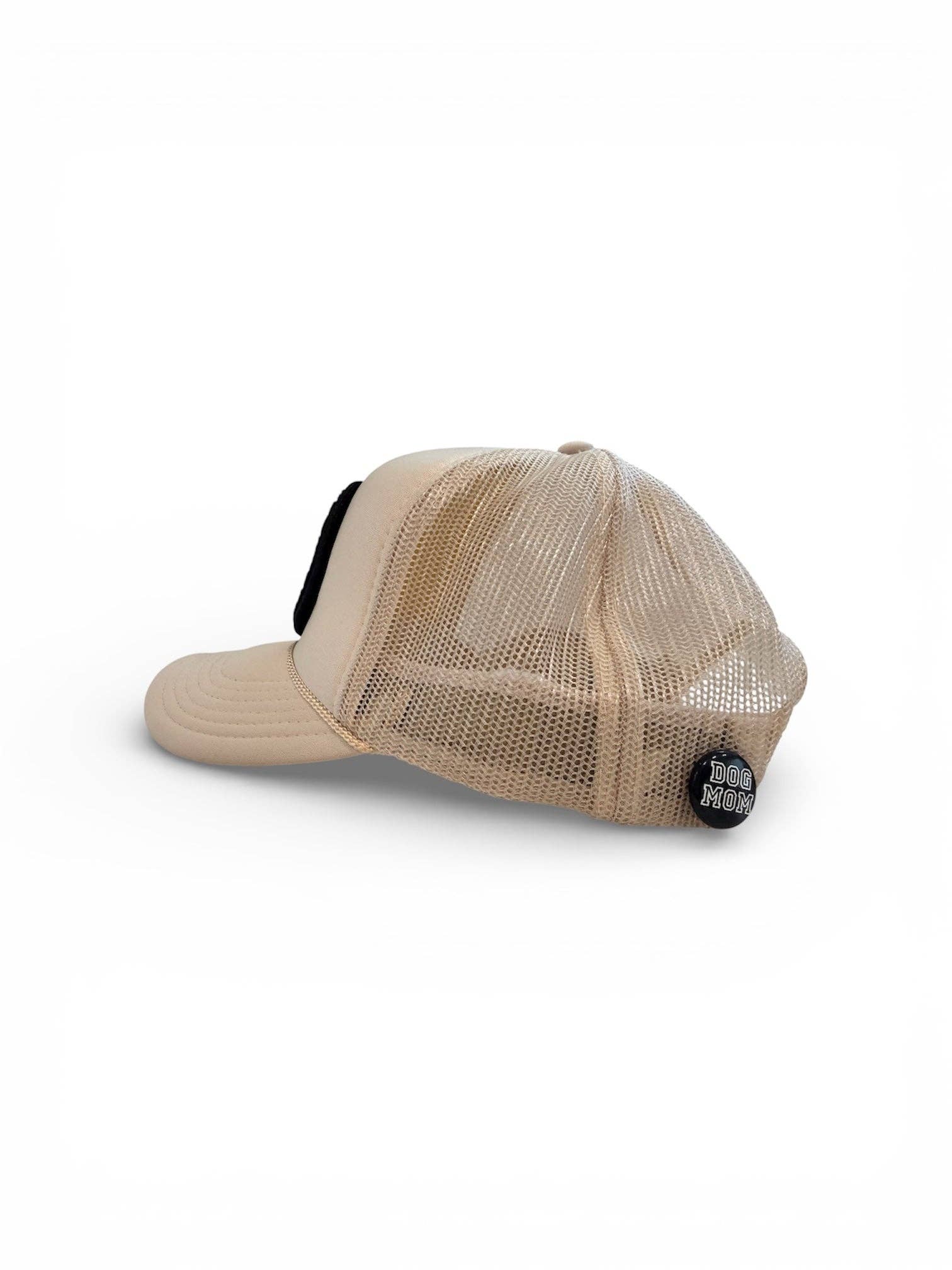 Cream ADULT Customizable Trucker Hat, Patches Sold Separately (Cream) for wholesale on Faire3