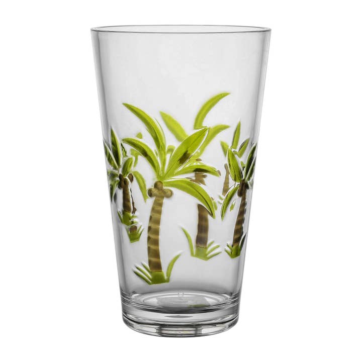 Palm Tree 24 oz. Acrylic Plastic Highball Tumbler for wholesale by Supreme Housewares