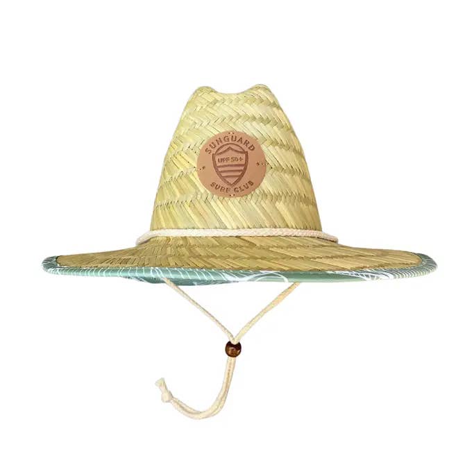Little Straw Lifeguard Hat (Banana Leaves) for wholesale by Sunguard