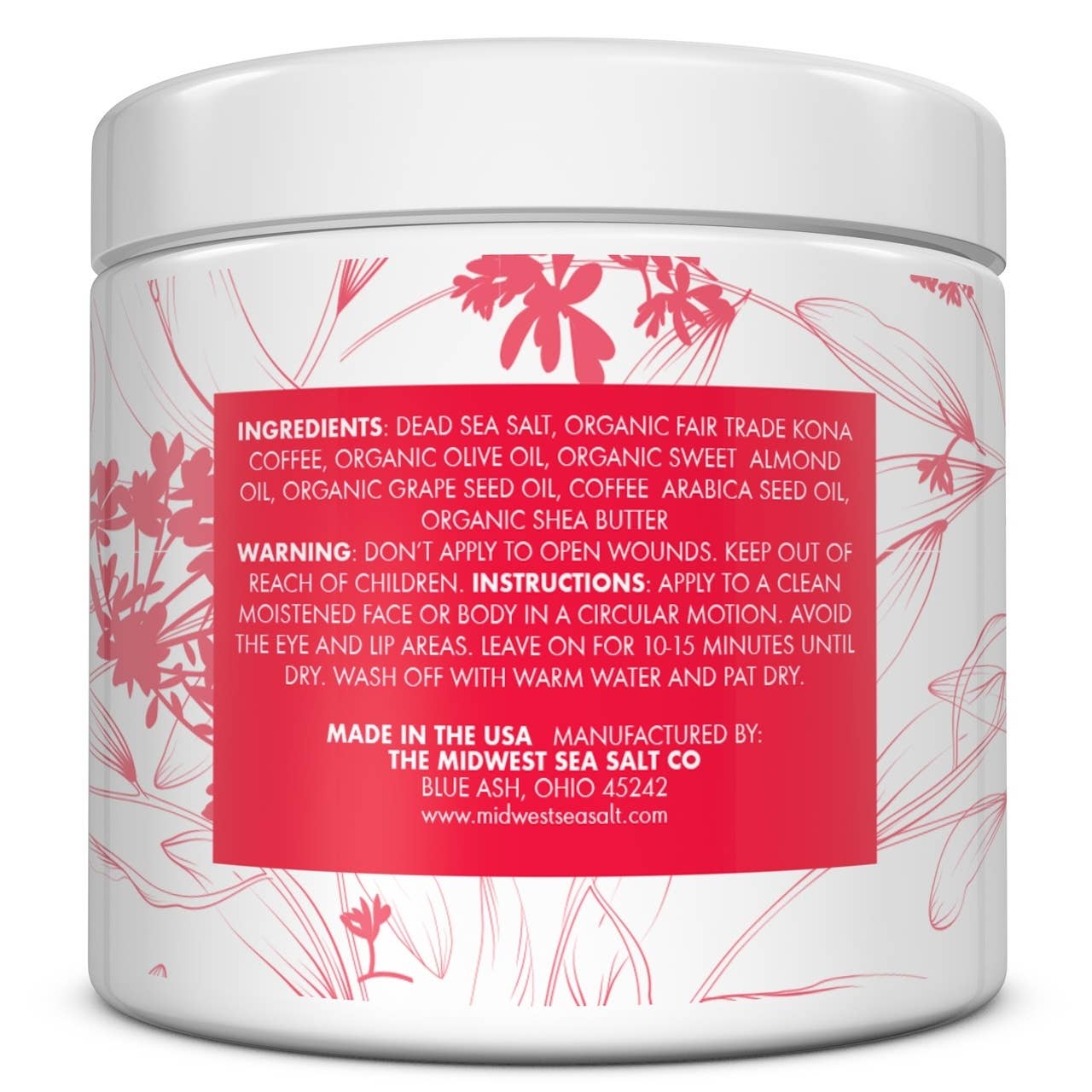 The Midwest Sea Salt Company - Wholesale Body Scrub/Exfoliant - Esna Organics Anti-Cellulite Coffee Body Scrub4