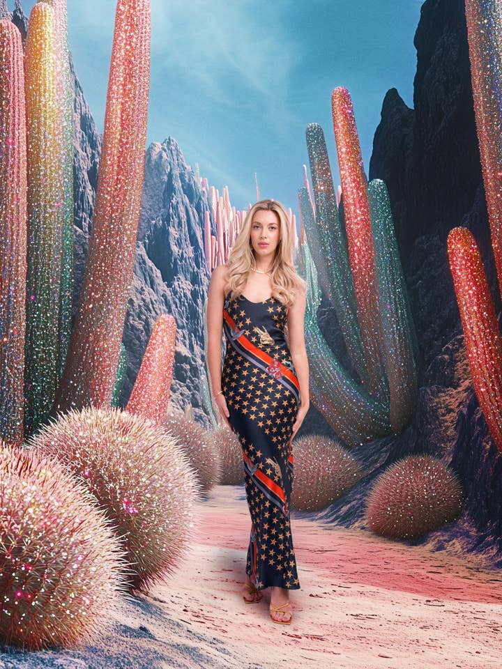 Maxi Slip Dress / "Sailor's Dreams" for wholesale by Jessica Russell Flint