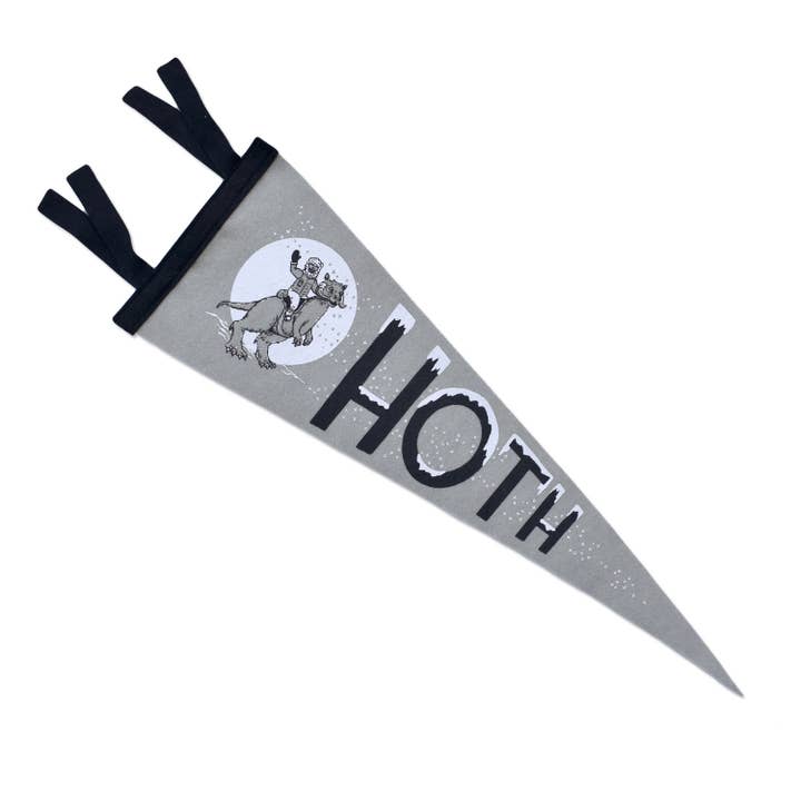 Hoth Pennant for wholesale by Frog & Toad Press