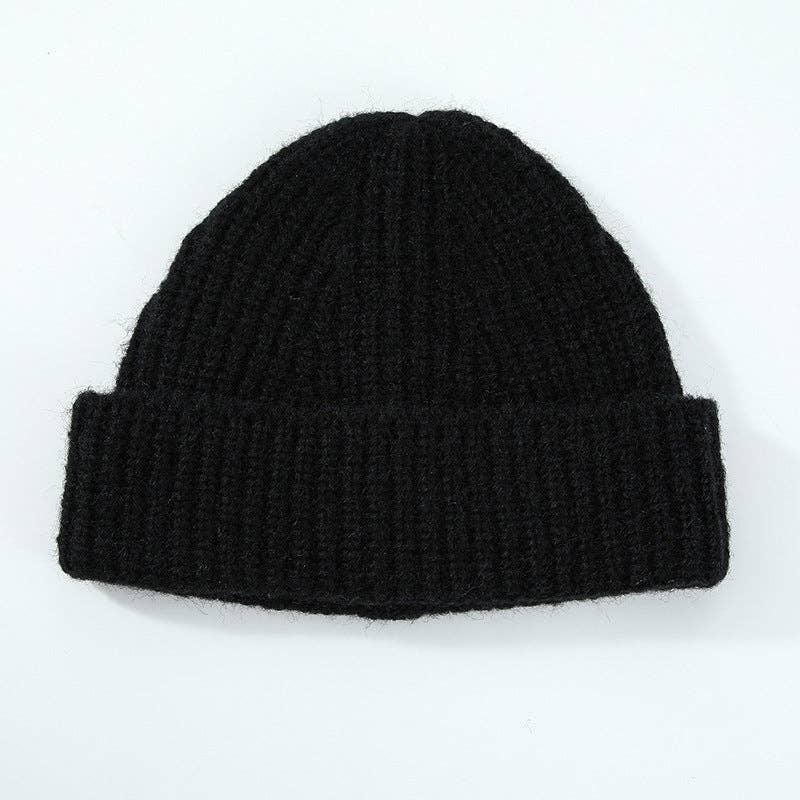 Dipped Shop - Wholesale Beanie - Women's - Simple Ribbed Solid Color Cuffed Knit Beanie DP25F6451