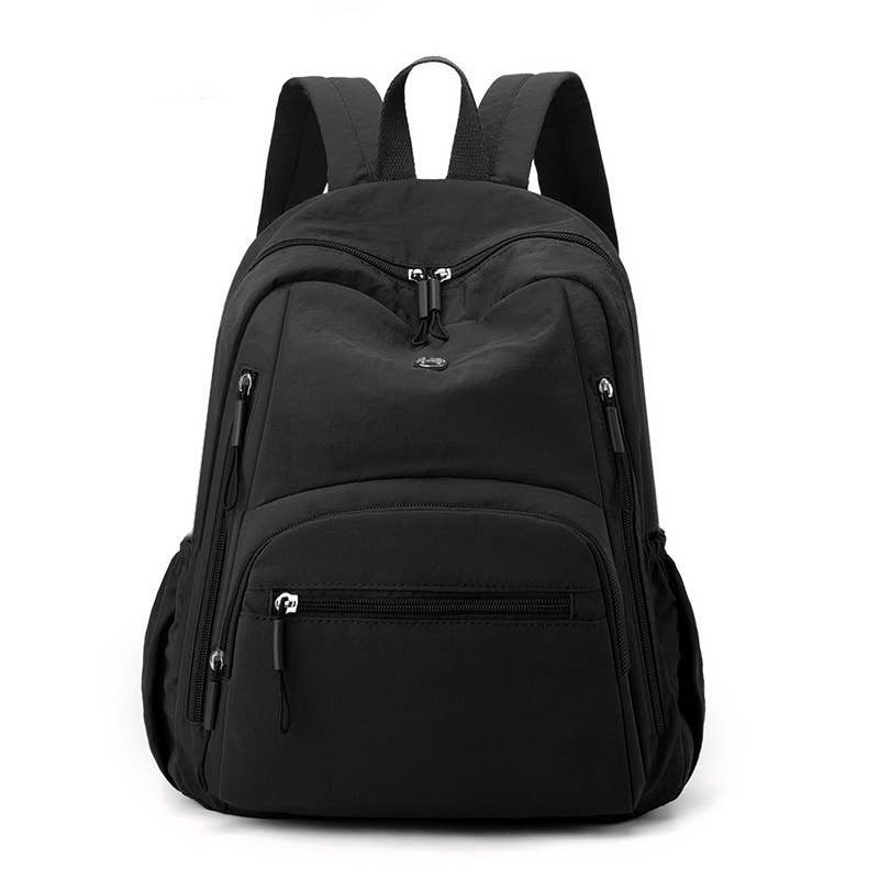 wandf - Wholesale Backpack - Unisex - Nylon Travel Backpack with Multi-Pocket Smooth Zippers2