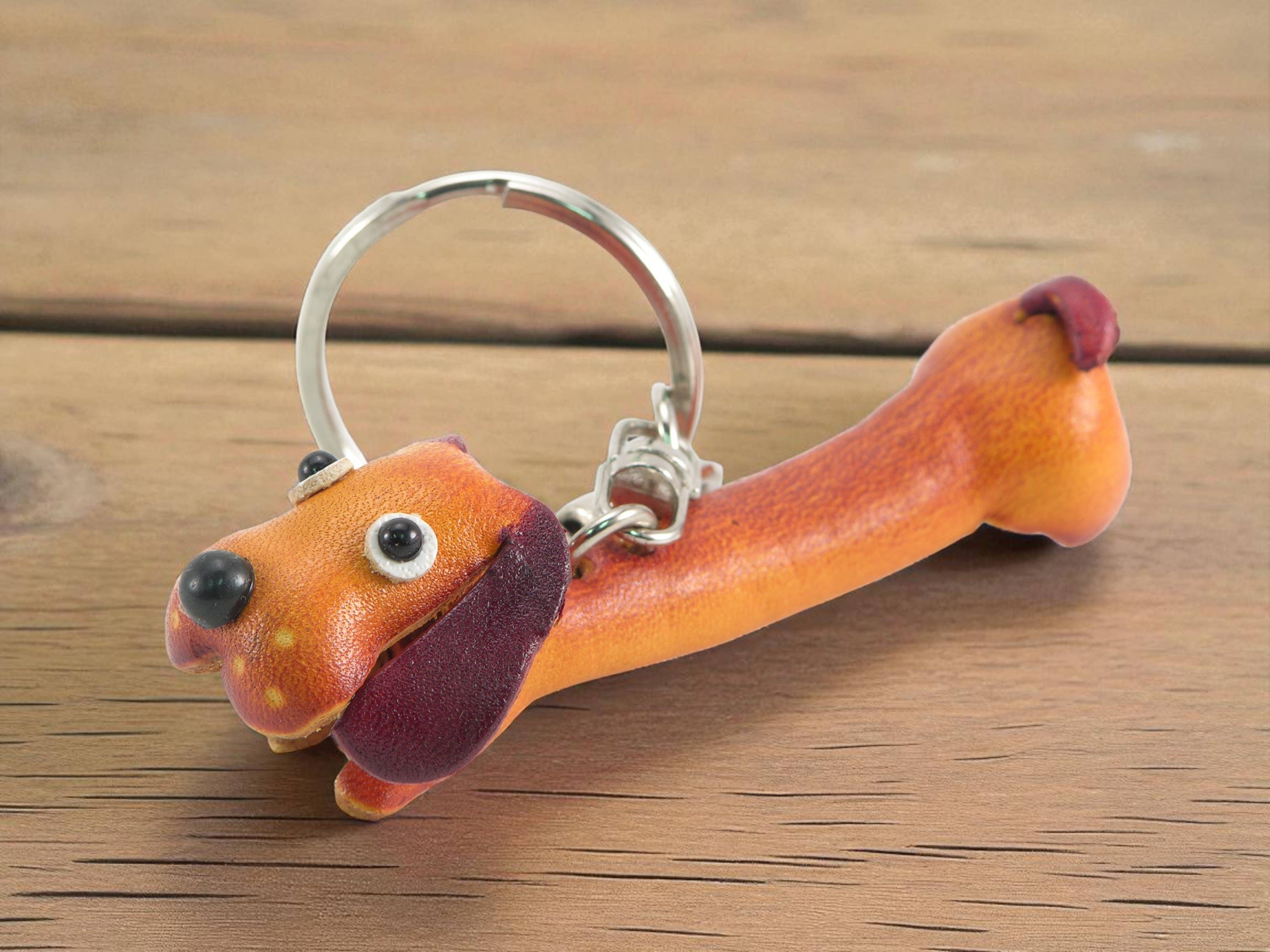 Sunflower Handmade leather inc – wholesale Keychain – Unisex – Handmade Leather Dog KeyChain KC40781