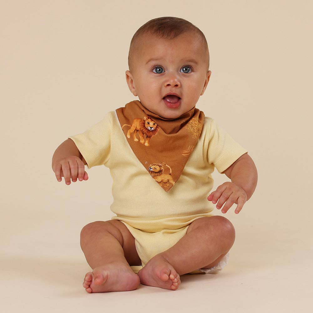 Snuggle Hunny – wholesale Bandana bib – Roar Organic Dribble Bib4