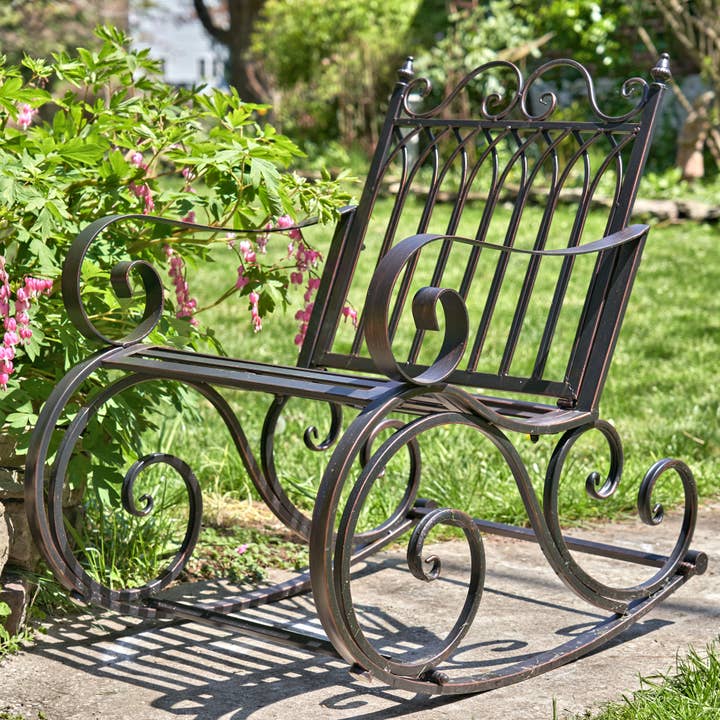 Zaer Ltd. International - Wholesale Bench - Iron Rocking Garden Furniture "Tatiana" Collection- 4 Option14