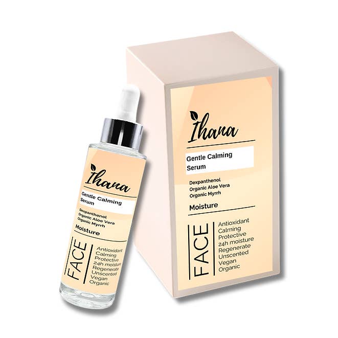 IH Soothing Unscented Organic Aloe Vera - Myrrh Serum 50ml for wholesale by Ihana Luonto Pro