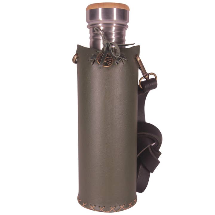 Porte-bouteille d'eau vert uni pour la vente par Vesica