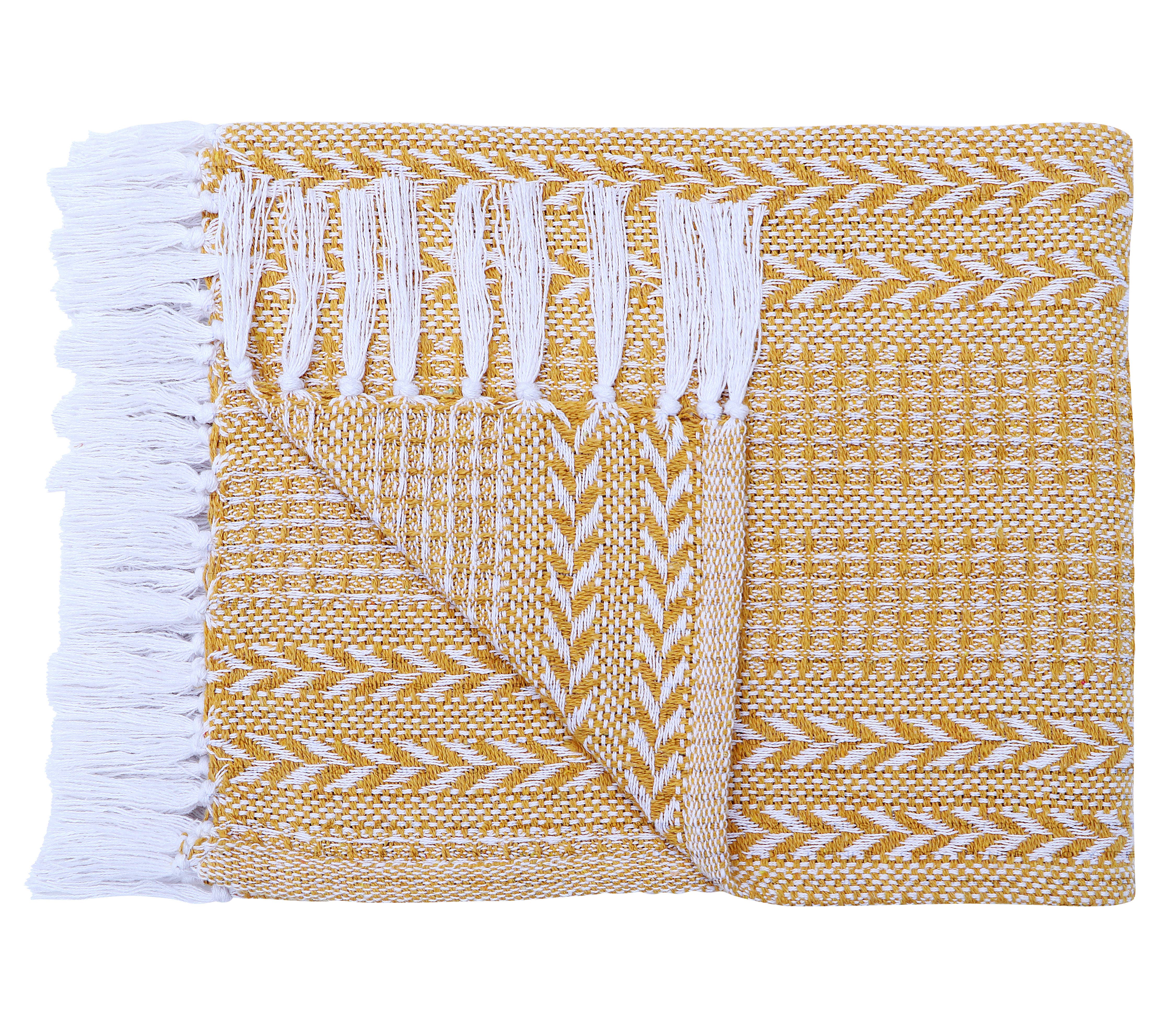 COZY HOMES COLLECTION - Vendita all'ingrosso Plaid - Set di 2 coperte in cotone batik tessute 127 x 152 cm7