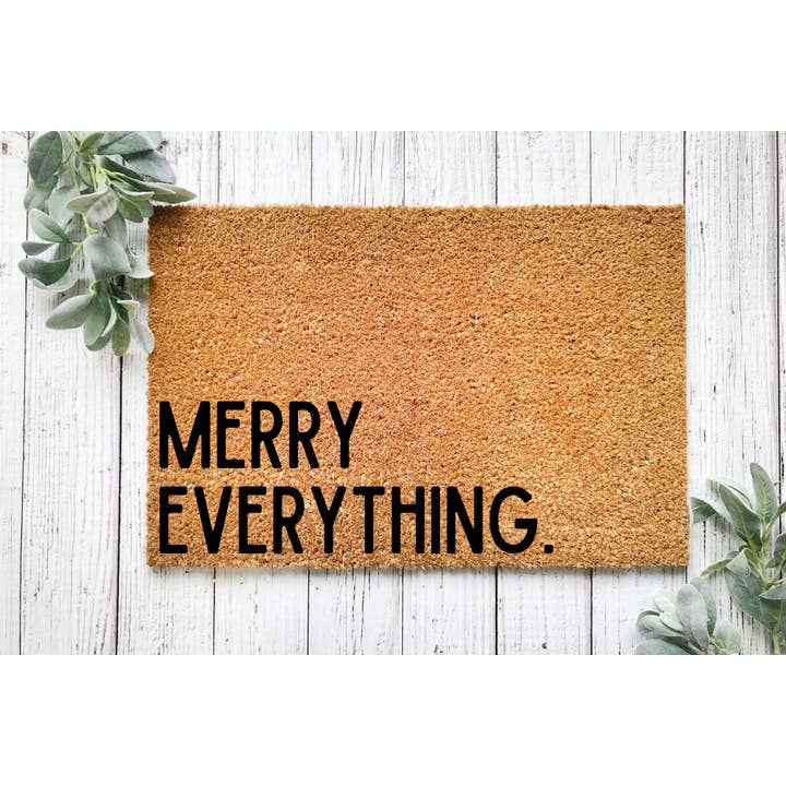 Decoração rústica de férias, Capacete Merry Everything por atacado de Oak Vine Designs