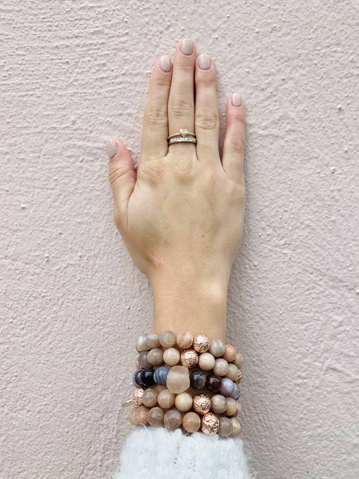 Copa de mar de Botsuana para venta al por mayor de Snaffle Bit Bracelet Company/Plantation Candle Company