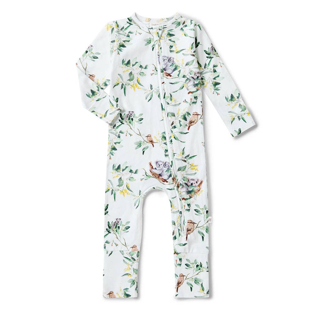 Snuggle Hunny - Wholesale Sleepsuit – Baby - Eucalypt Organic Snugglesuit Convertible Romper1