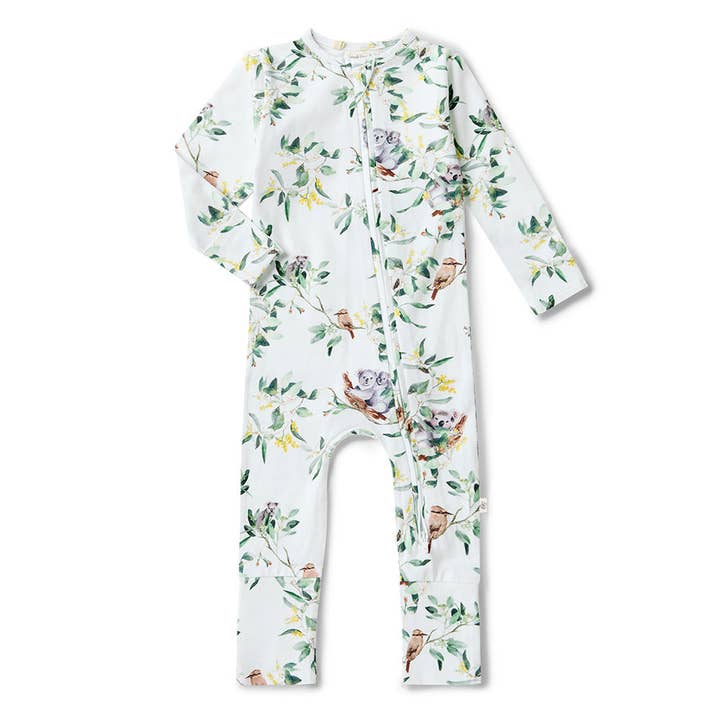 Snuggle Hunny - Wholesale Sleepsuit – Baby - Eucalypt Organic Snugglesuit Convertible Romper1