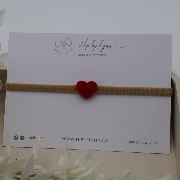 Headband - Red | Heart - HipByLynn for wholesale by HipByLynn