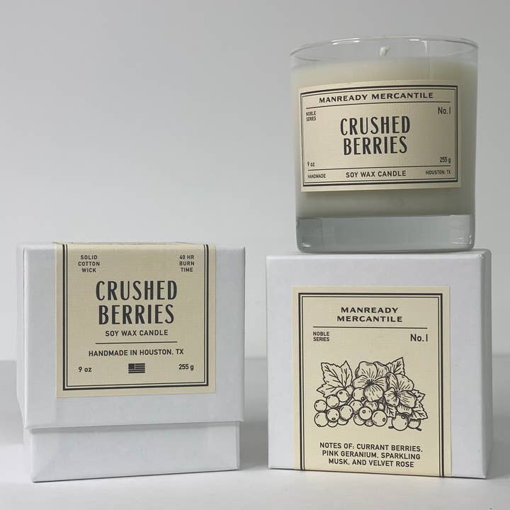 THE NOBLE SERIES SOY CANDLE | CRUSHED BERRIES for wholesale by Manready Mercantile