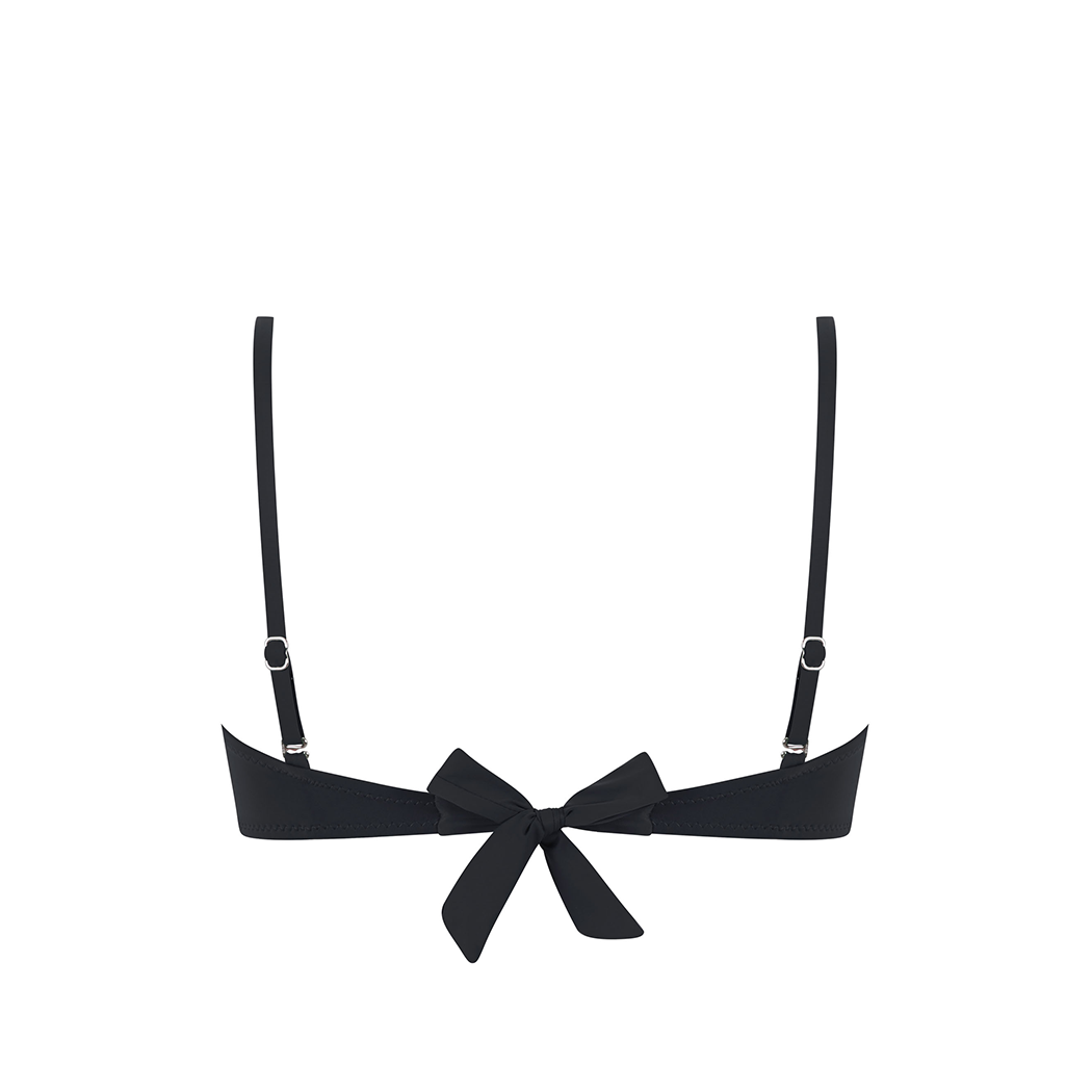 Chlamys Varia by MrMiss - Vendita all'ingrosso Top bikini - Donna - Top Bikini Balconette Chlamys Varia con Push Up - Nero1