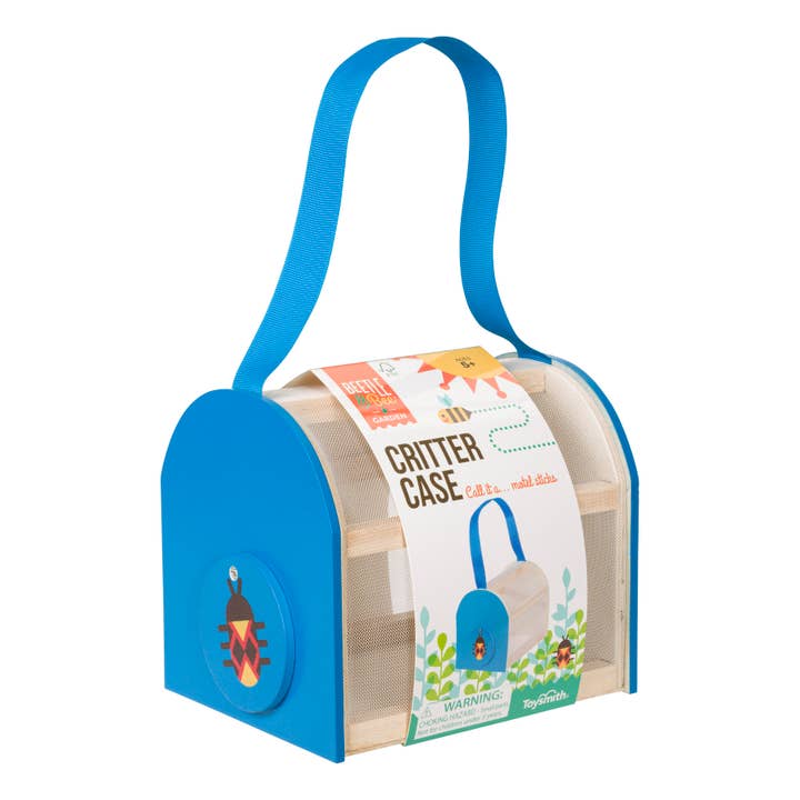 Toysmith - Wholesale Wood Toy - Kids - Beetle & Bee Critter Case FSC Certified Wood-Outdoor Play