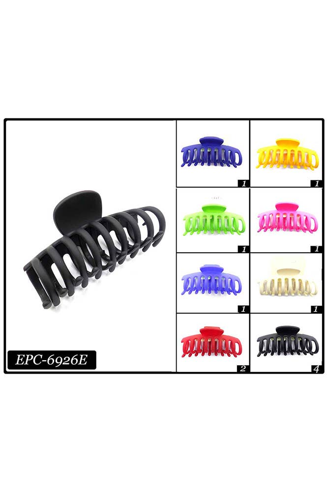 Hana - Wholesale Hair Clip - Women's - Octopus Plastic Hair Clip (12pc)2