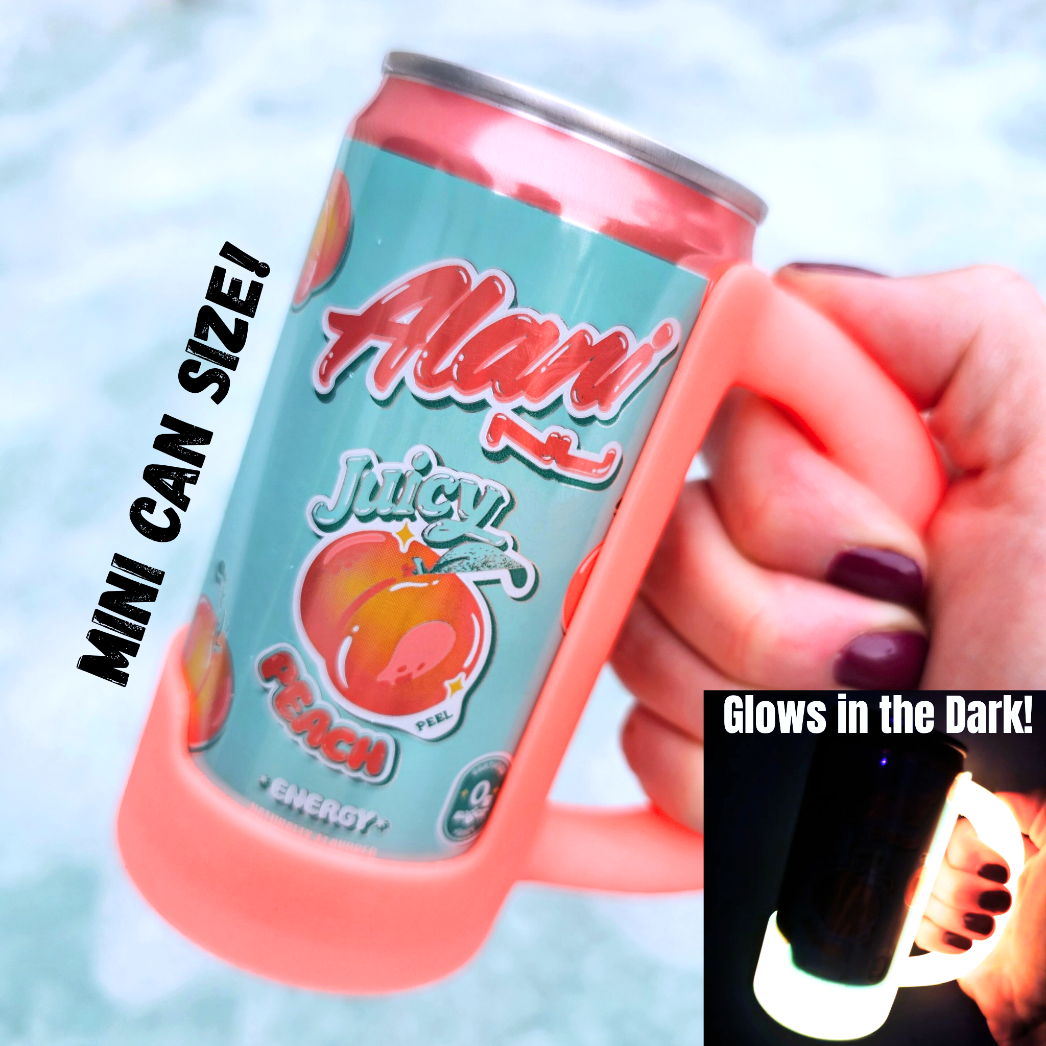 BD Lasers INC. - Wholesale Drink Huggers & Koozies - 7.5 & 8.4 oz MINI Can Holder, Mini Soda Pop Holder Handle0