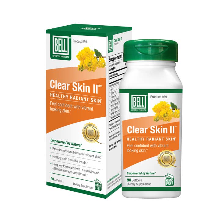 Clear Skin II w/fish oil, burdock, dandelion & more 90 sgel for wholesale by Bell Lifestyle Products Inc.