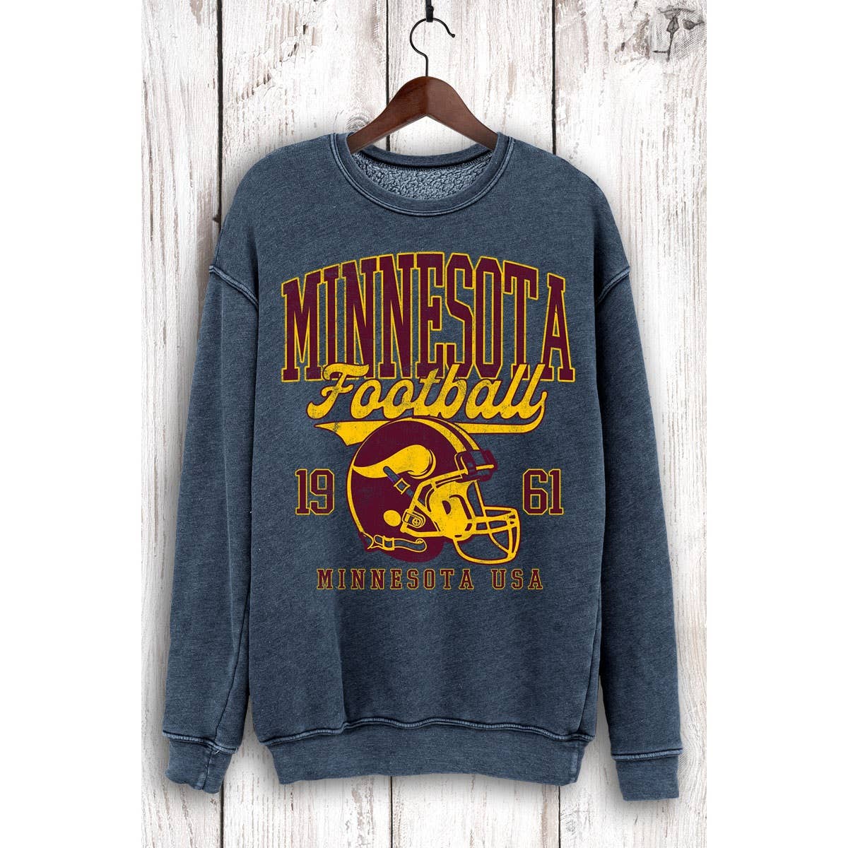 HRTandLUV - Wholesale Sweatshirt - Women's - MINNESOTA FOOTBALL MINERAL SWEATSHIRTS2
