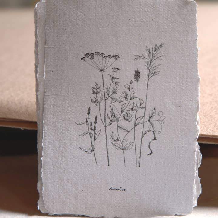 Vagabonde 3 - 10x15 card and recycled envelope for wholesale by Narrature